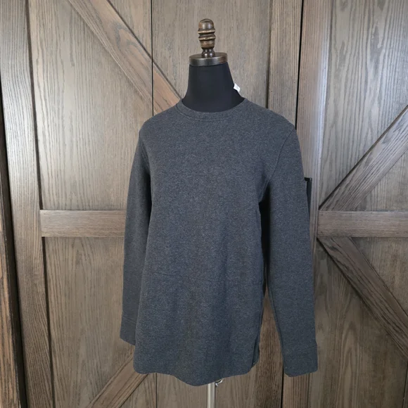 Lululemon Yes Fleece Dark Gray Crewneck Sweater - Picture 1 of 3
